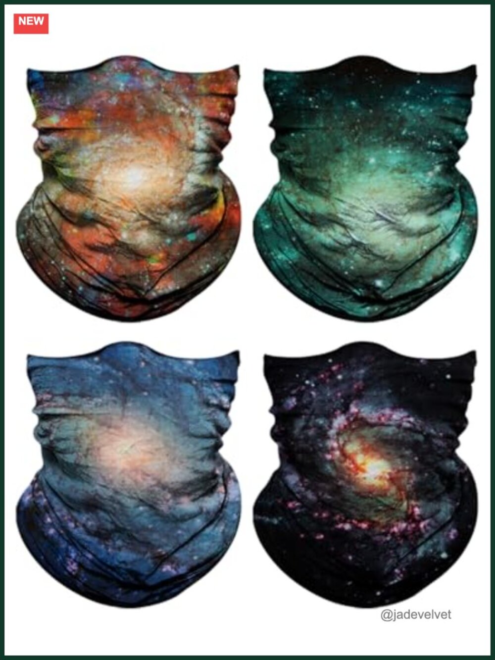 4 Pack Neck Gaiter Face Mask Head Wrap Balaclava Headband Scarf